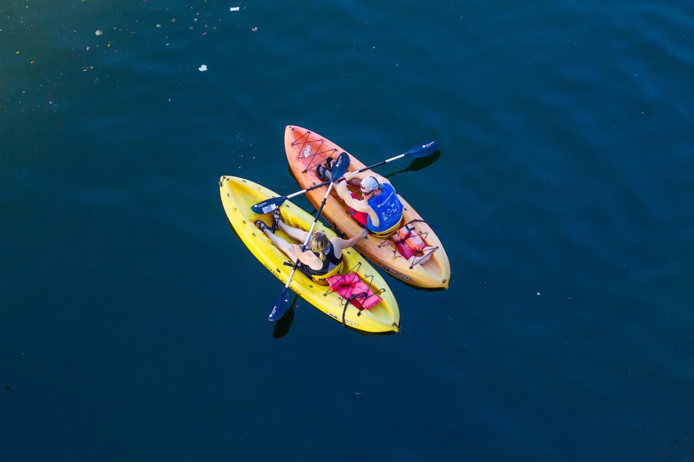 Kayaks on Klamath Lake