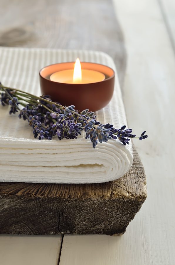 Candle and Lavendar