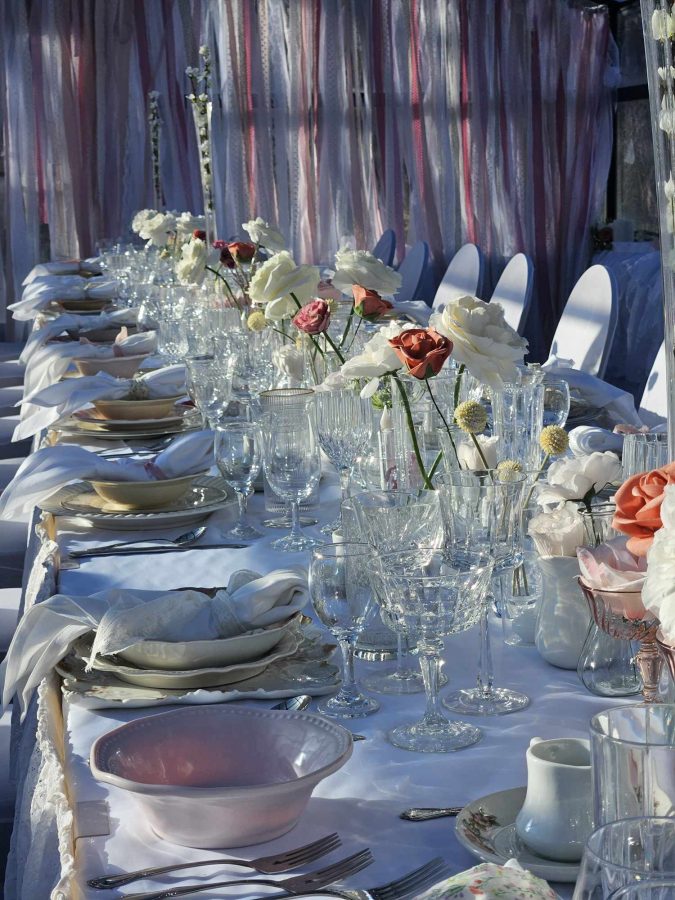 Conservatory draped in romance